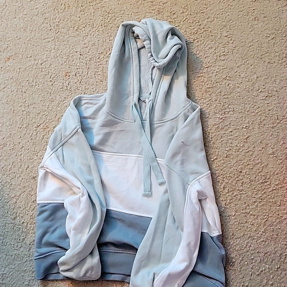 Long sleeve hippie rose sweatshirt (green white and grey)